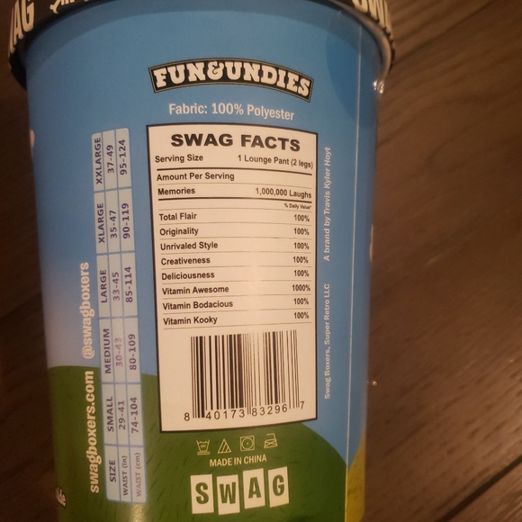 Swag Boxers Men's Pajama Pants Size L Fun&Undies Mint Chip Delight NIB - Picture 4 of 5